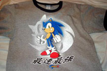 White Symbol Standing Sonic Shirt