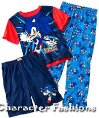 Red top 3 Piece Boys Pajama Set