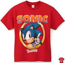 JC Penny Red Classic Ring Sonic Tee
