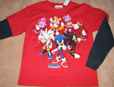 Red shirt CG Sonic gang w/spatter