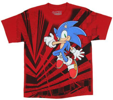 Red Lines Modernist Sonic Tee