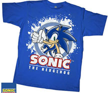 Ring Spatter Blue Sonic Shirt