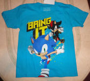 Bring It Sonic & Shadow Blue Shirt
