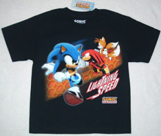 Lightening Speed Sonic Tails Knuckles CG Tee