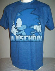 Old School Blue Men's Sonic Shirt