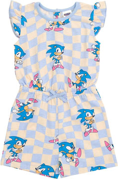 Girls Romper Classic Checker Sonic