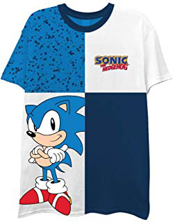 Mens 4 Panel Classic Style Sonic Shirt