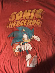 Old Navy Adults Mens Red Sonic Tee