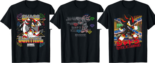 3 Shadow on Demand Tees Mens Black