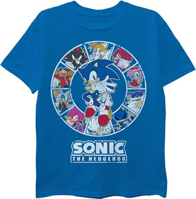 Circle Sonic Tee Amazon Blue Characters Shirt