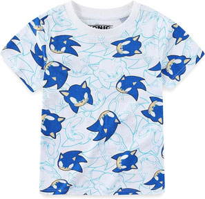 Faces Scatter White Tee Sonic