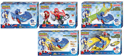 5 Erector Sets Sonic Racing Themes