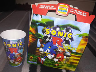 Burger King Kids Club Sonic R PC Box