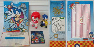 Jack in the Box meal bag & toy card