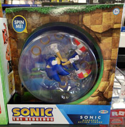 Spin Rotating Package Bendy Sonic Jakks Figure