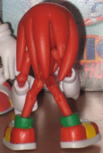 Back of 3inch Knuckles Figure