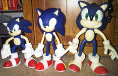 Large size Sonic figures comparison