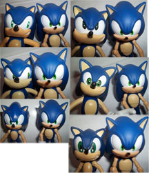 Sonic toys faces compare montage