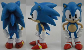 Classic Sonic Mini Figure Turn Arounds