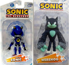 Single card figures Metal Sonic & Werehog