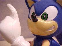 Toy Island Close up Sonic ugly face