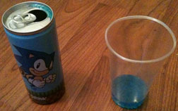 Sonic Energy Drink Blue Color