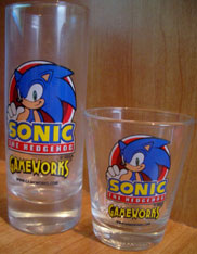 Gameworks Sonic Shot Glass Shooter Glass