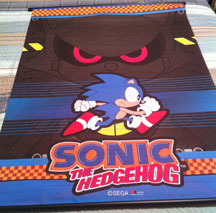 Metal Sonic Wall Scroll Close Up