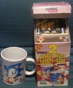 2 Mugs Arcade Box Sonic