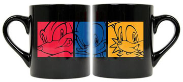 Color Block Sonic Faces Mug