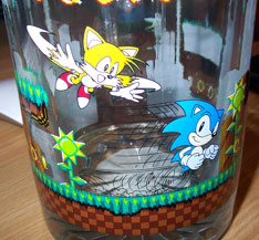 Giant Glass Mug Detail Sonic & Tails