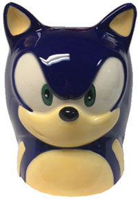 Modern Sonic Molded Shape Face Mug