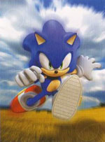 Leaping Sonic Wall Decoration Poster