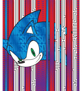 Geometric Sega Shop Sonic Blanket