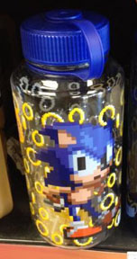 Water Bottle Sonic Pixel Sprite Rings Ice