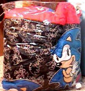 Sonic comforter blanket in a bag