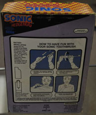 Classic Sonic battery toothbrush box