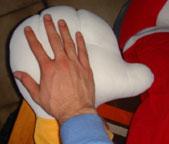 Giant Amy Rose Plush Hand Compare