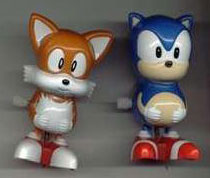 Sonic & Tails wind up toys