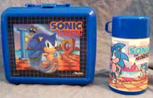 Sonic 1 Lunch box & Thermos blue