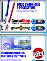 Sonic Chronicals Bonus Stylus & Skin