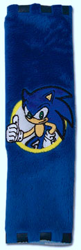 Sonic Embroidered Seat Belt Wrap Cover