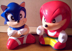 Stubby Figure Sonic & Knuckles Coin Banks