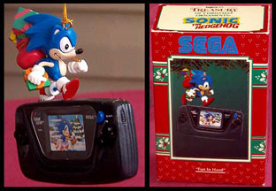 Sonic Game Gear Christmas Ornament