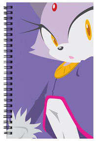 Blaze the Cat Notebook Purple