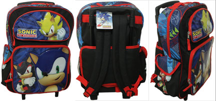 Glossy Rolling Backpack Sonic Shadow