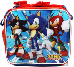 Sonic Shadow Knuckles Red Lunch Carrier