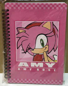 Amy Rose Pink Checker Notebook