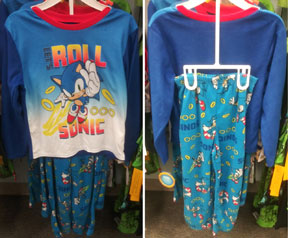 Let's Roll Sonic 2 Piece Pajama Set
