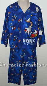 Blue All-Over Design Sonic Pajama Winter Set